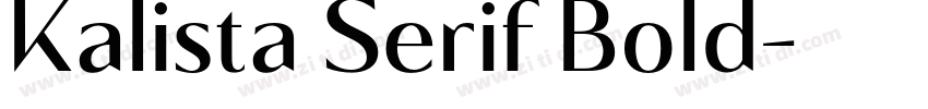 Kalista Serif Bold字体转换